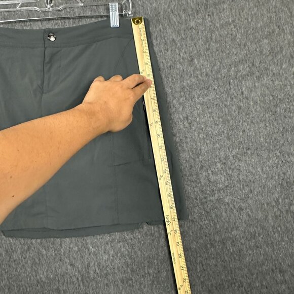 Columbia Womens Size 10 Omni-Shield Lined Tennis Skort Gray Zip Pocket - Picture 10 of 11
